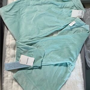 Nordstrom Girls 2-Piece Lounge Set Size 14-16 Teal Turquoise Faux Suede New
